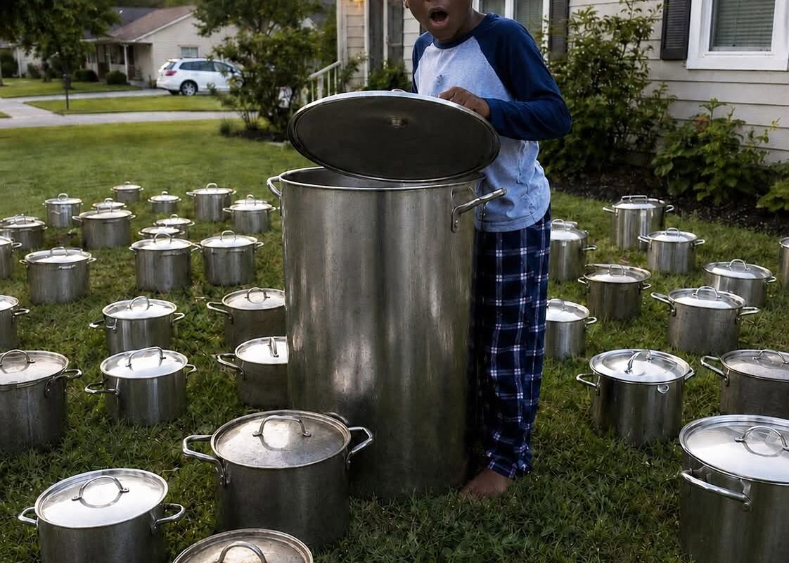 The Soup Pots on Our Lawn