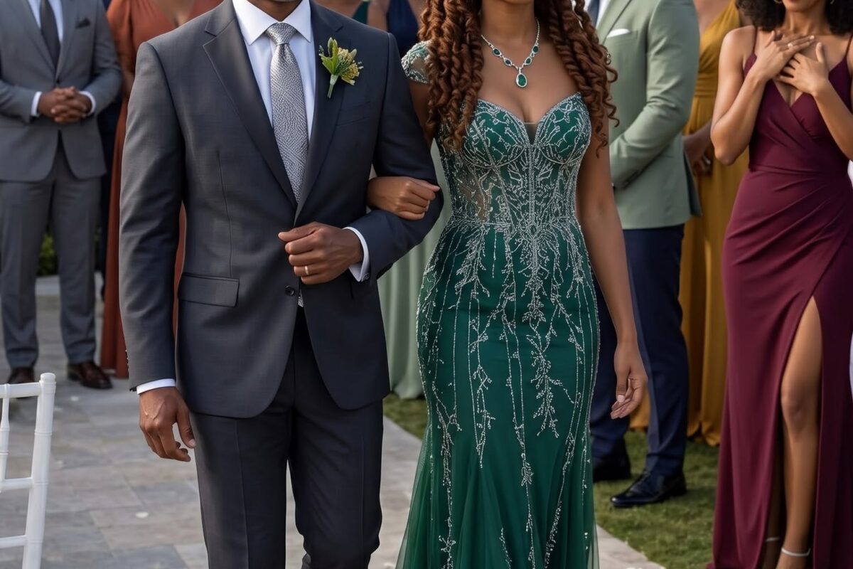 MY HUSBAND HID ME AT HIS COMPANY GALA BECAUSE HE WAS ASHAMED OF MY CHEAP DRESS—THEN HIS BILLIONAIRE BOSS SAW MY NECKLACE