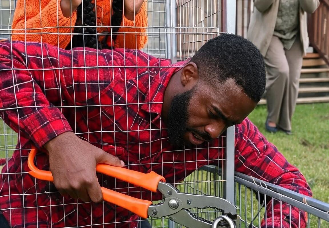 MY NEIGHBOR SAID MY EX-WIFE’S NEW HUSBAND THREW BLACK BAGS INTO THE POOL—THEN I FOUND MY STARVING DAUGHTER LOCKED IN A CAGE
