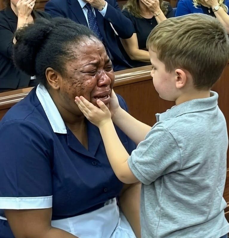 THE MILLIONAIRE’S MAID WAS ACCUSED OF STEALING A FAMILY JEWEL—UNTIL HIS LITTLE SON RAN INTO COURT AND REVEALED THE TRUTH